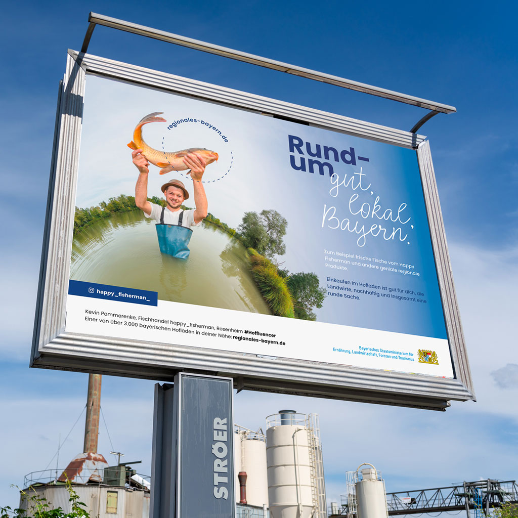 Außenwerbefläche der Direktvermarkter.