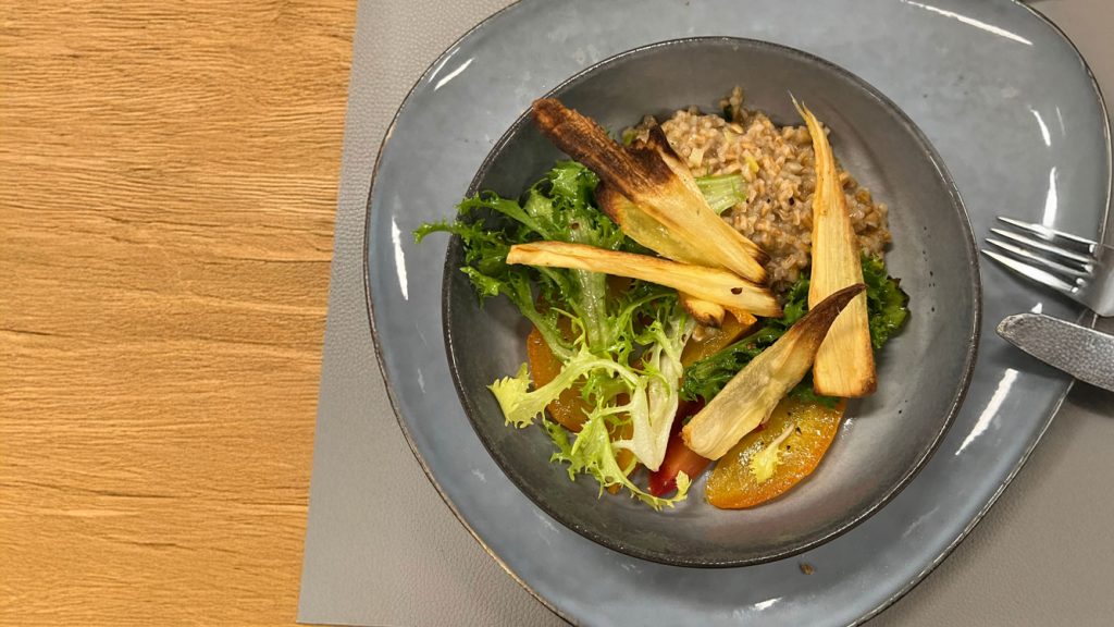 Ein Teller von unserem selbst gekochten Weihnachtsmemü!