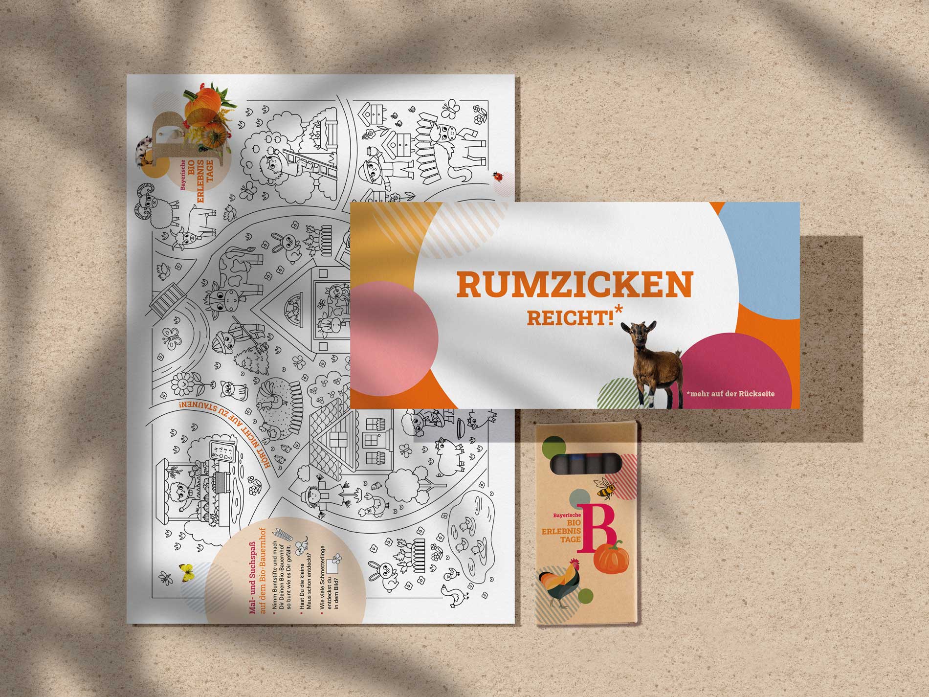 Werbemittel für die Bioerlebnistage Bayern.