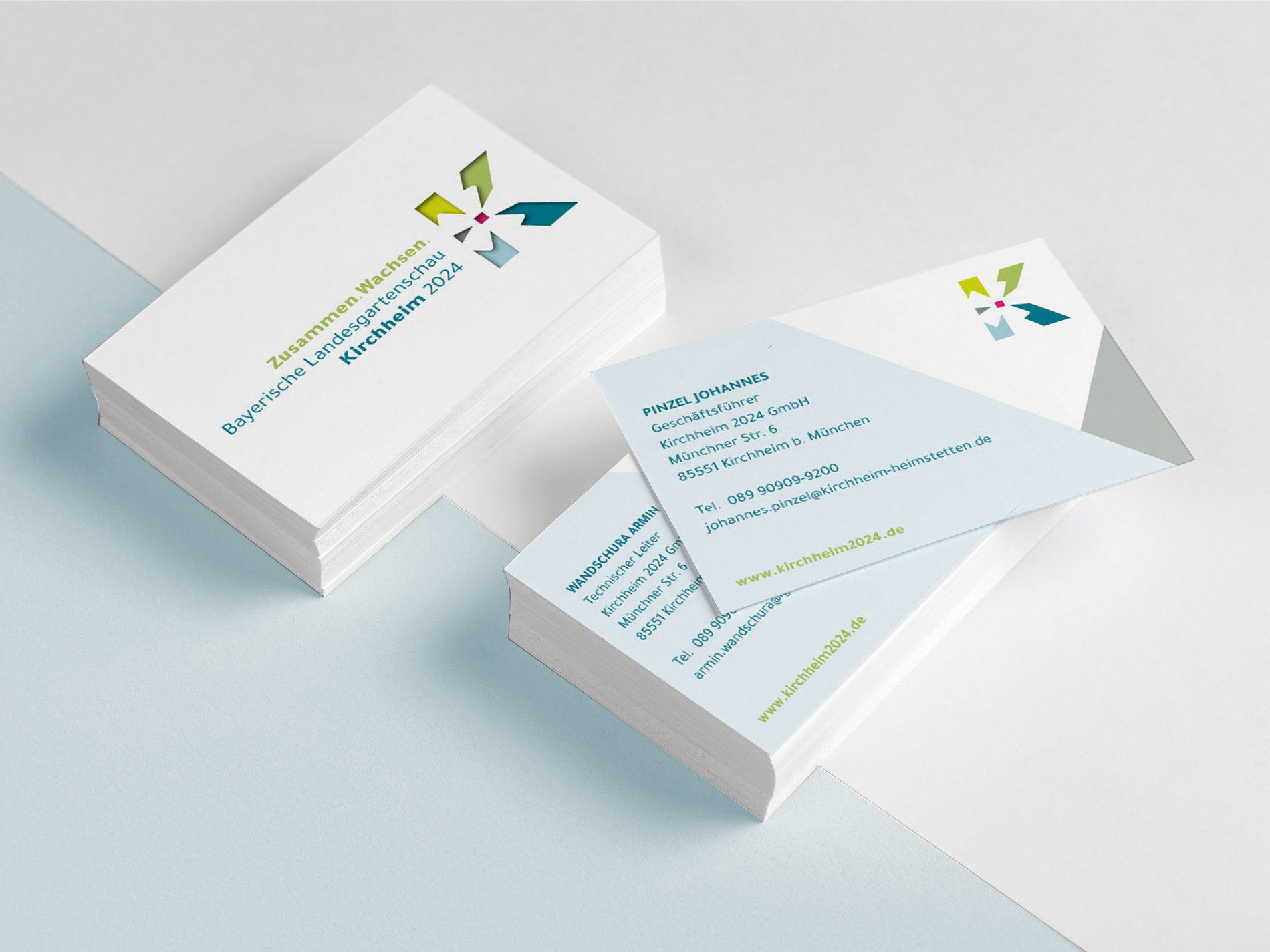 Visitenkarten der LGS Landesgartenschau Kirchheim.