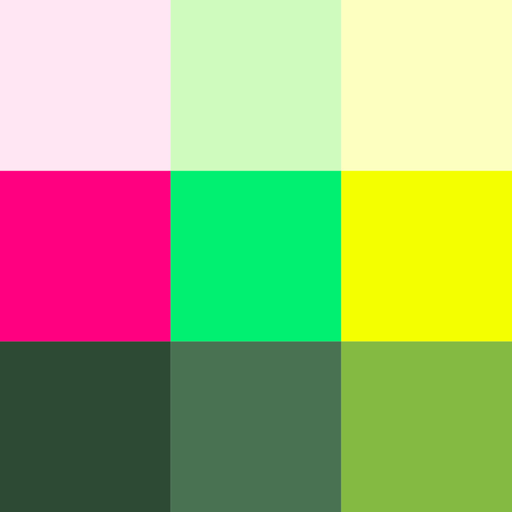 Die Grafik zeigt das VGL Farbraster.