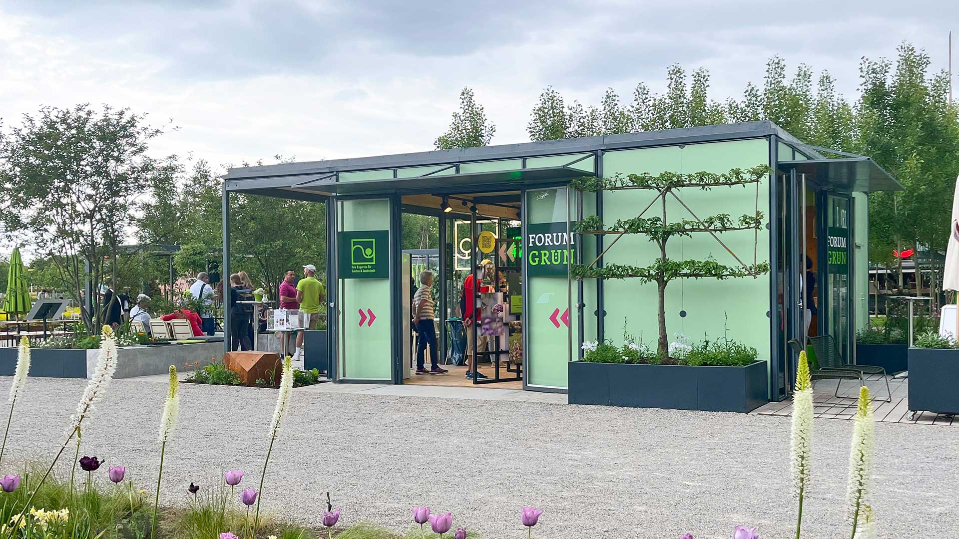 Der VGL-Pavilion, Forum Grün, Teil der Landesgartenschau Kirchheim 2024 – CUBE Kommunikationsagentur.